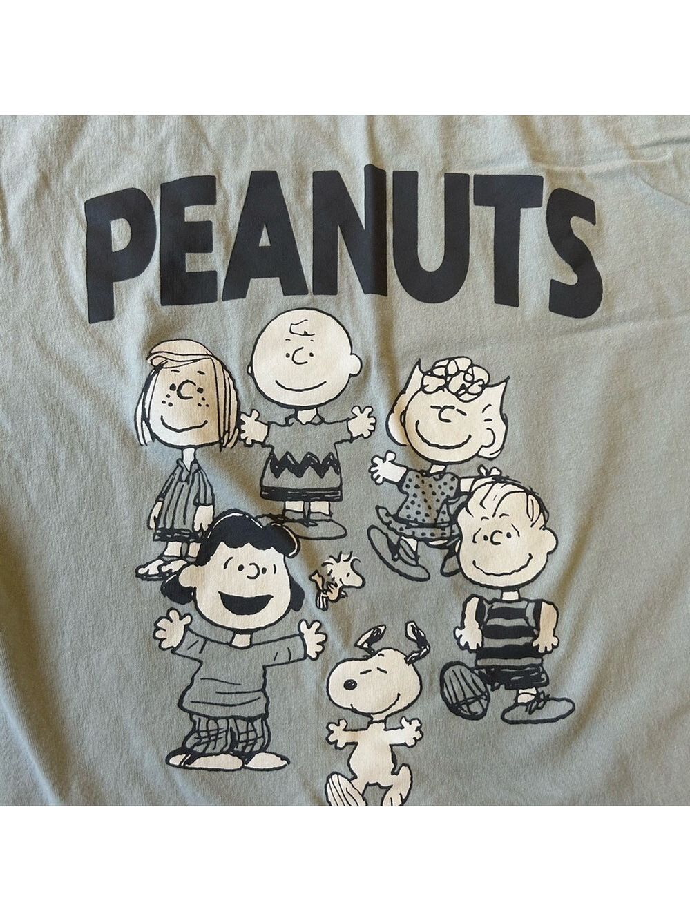 Juniors Size M Peanuts Shirt Green Cropped Juniors  Nobody Tells Us What To Do - Picture 3 of 10